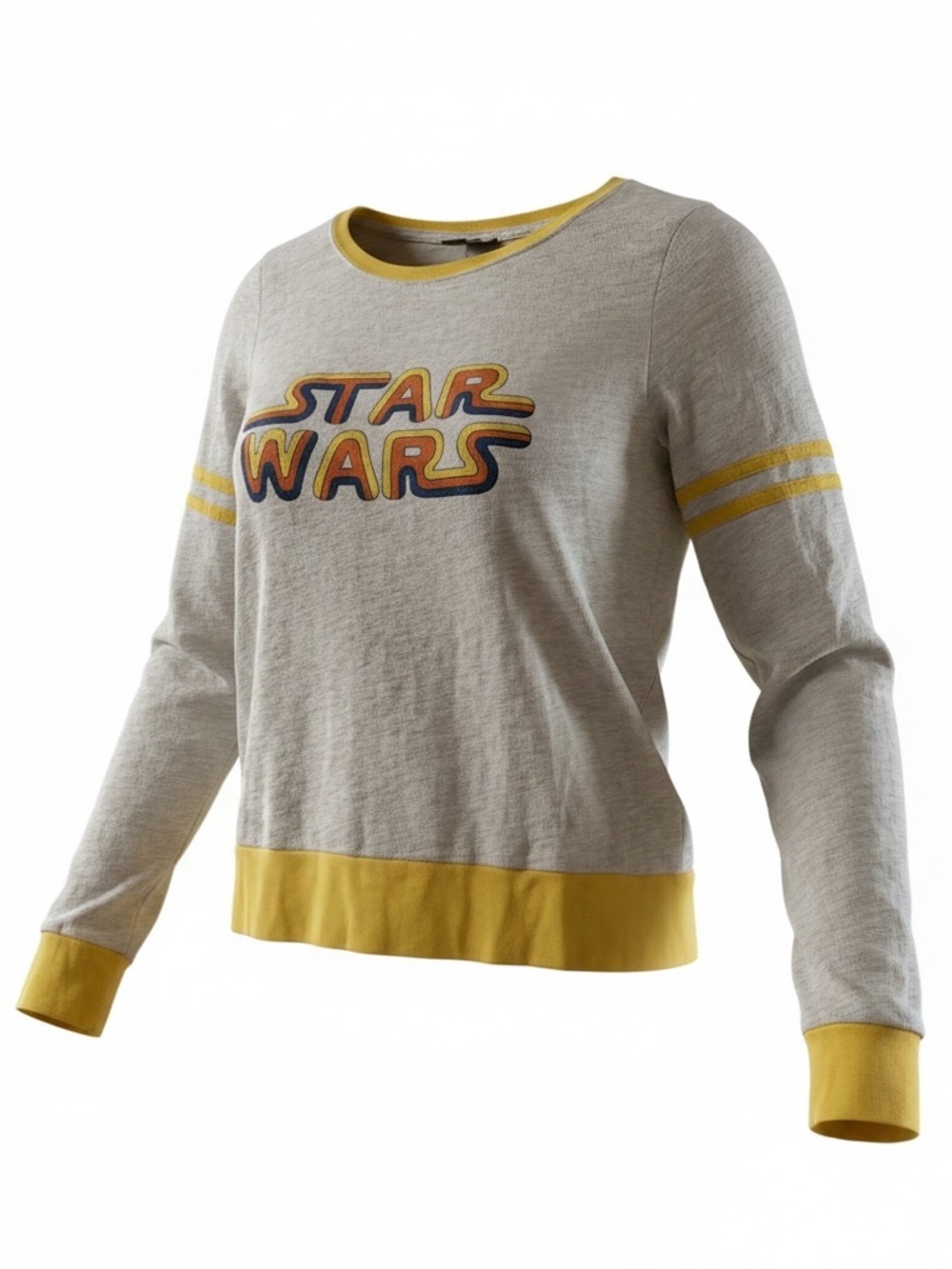 Her Universe Gray and Yellow Star Wars Scoopneck Sweater